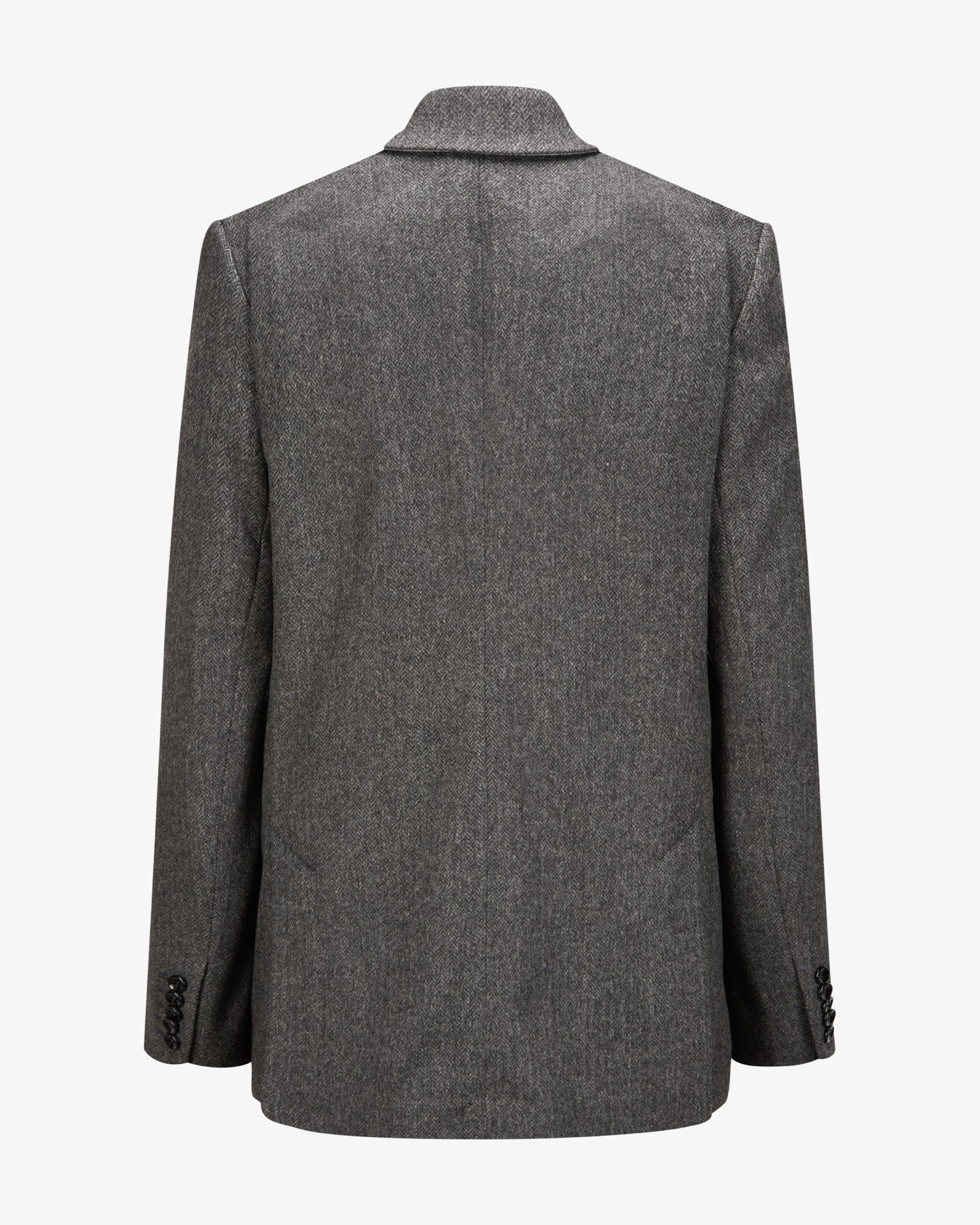 Cashmere Blazer "Grace" - Grey Herringbone