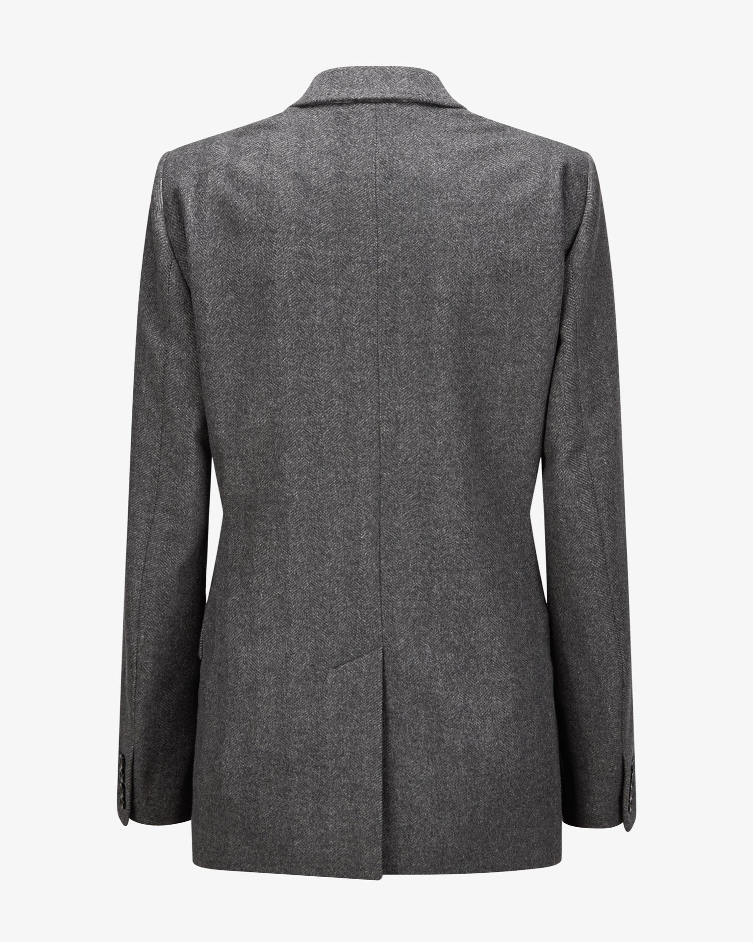 Cashmere Blazer "Marlene" - Grey Herringbone