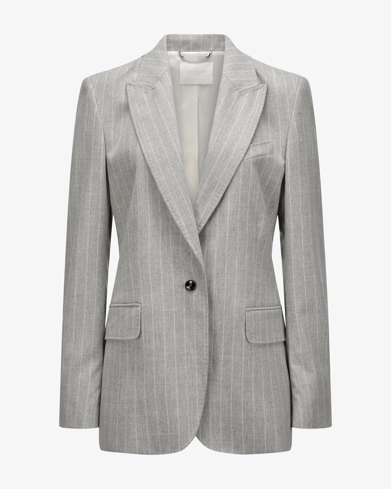 Pinstripe Blazer "Marlene" - Grey