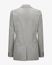 Pinstripe Blazer "Marlene" - Grey