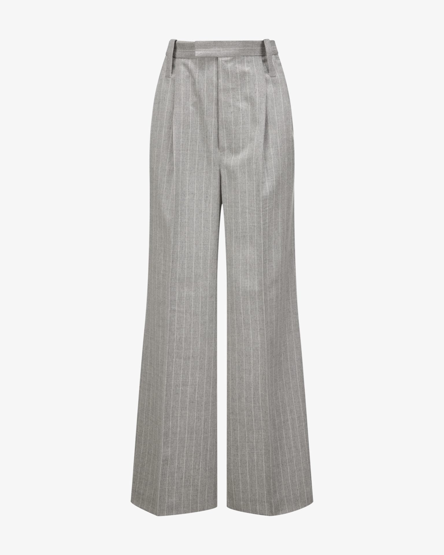 Pinstripe Pants "Marlene" - Grey