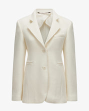 Raw Edge Blazer "Coco" - Creme