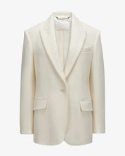 Wool Jersey Blazer "Marlene" - Creme