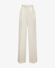 Wool Jersey Pants "Marlene" - Creme