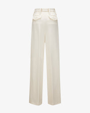 Wool Jersey Pants "Marlene" - Creme